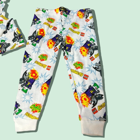 Toddler Lego Batman Joker Pow! Two Piece Long Sleeve Pajama Set Size 2T - Picture 4 of 7